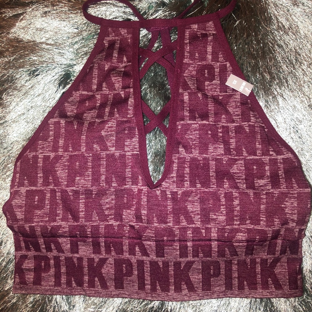 vs PINK crop top size XS.